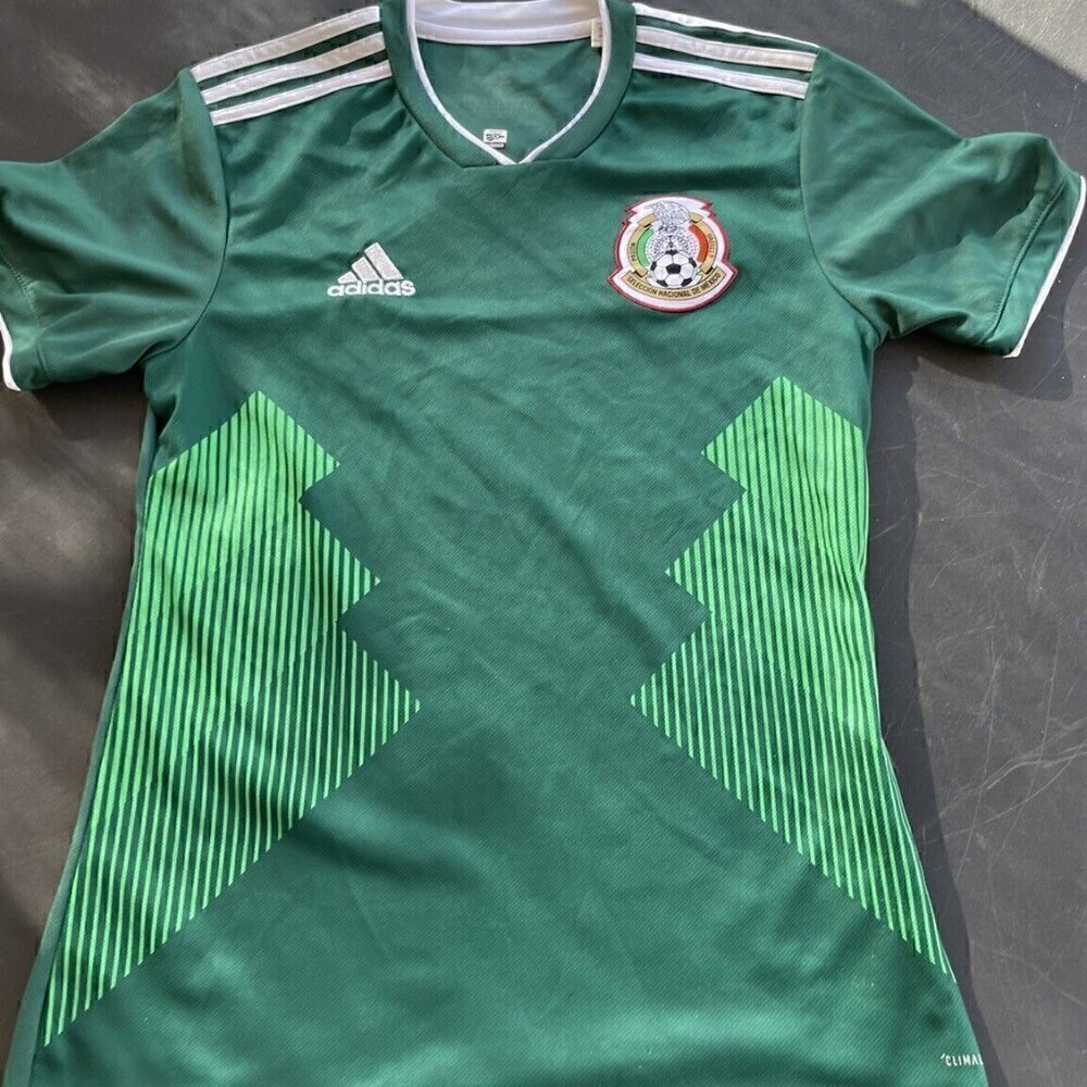 Adidas Mexico 2018 Men’s Home Jersey Size S - Green Original Home Player Version